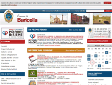 Tablet Screenshot of comune.baricella.bo.it
